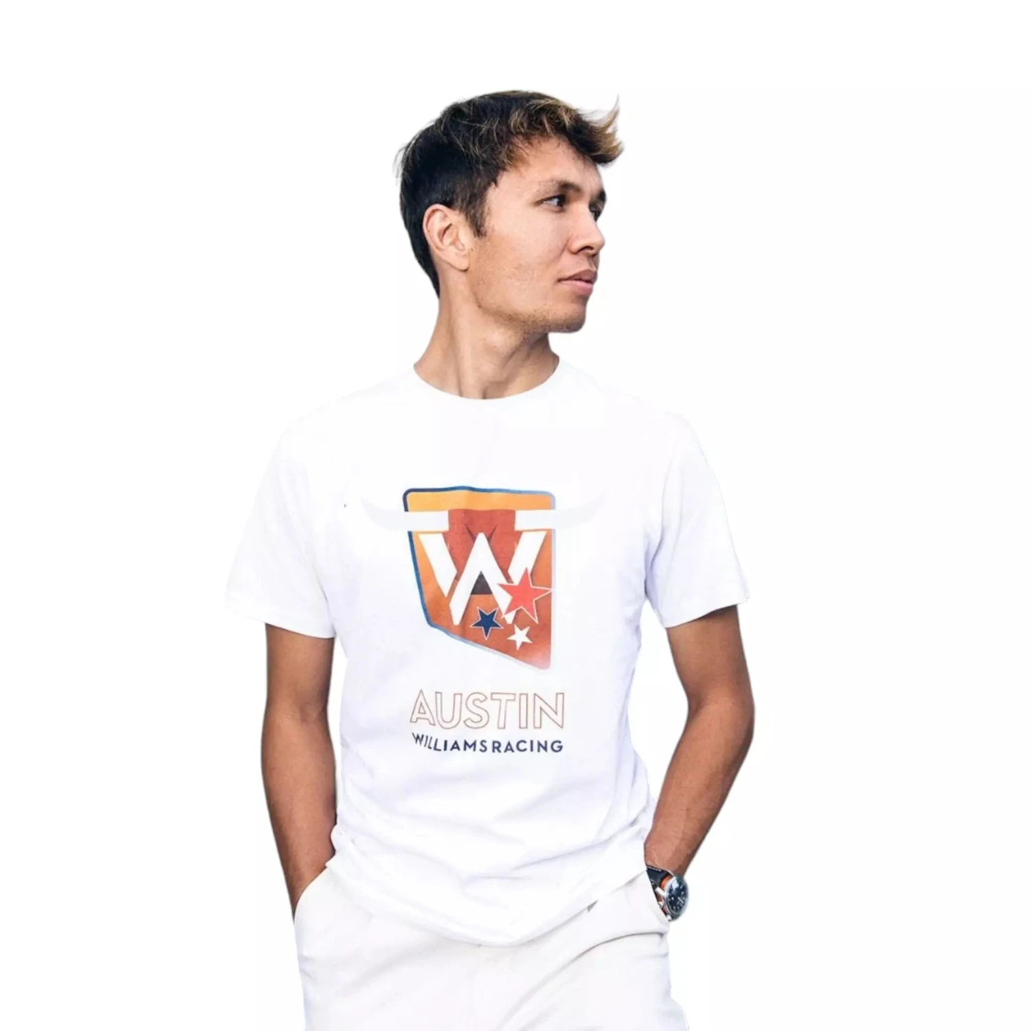 2023 Adult Austin Race T-Shirt White 3 2023 Adult Austin Race T-Shirt White - Image 3