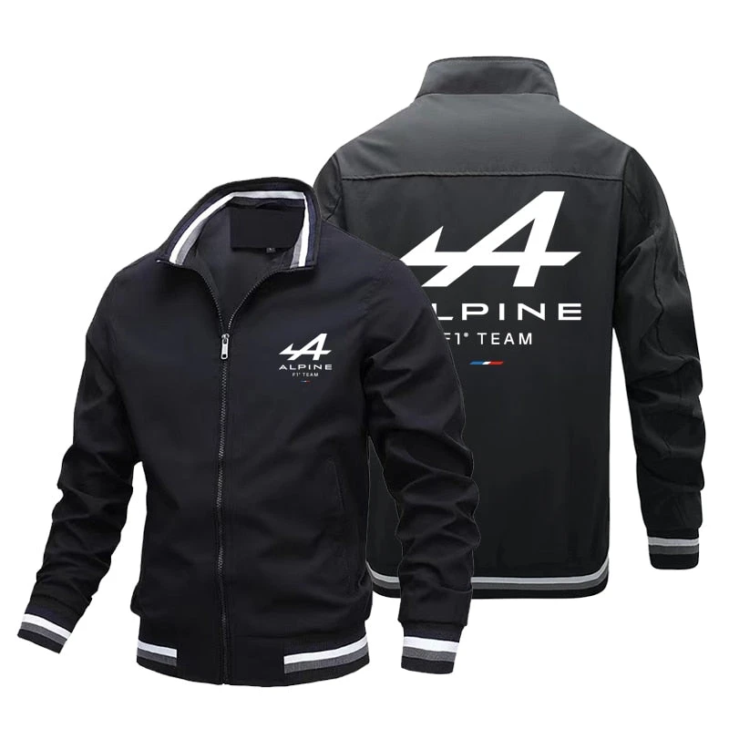 Alpine F1 Team New Zip Jacket Men's Pocket Casual Sportswear Outdoor Cardigan Sports Team Jacket Men's Logo Jacket Racing Jacket 3 Alpine F1 Team New Zip Jacket Men's Pocket Casual Sportswear Outdoor Cardigan Sports Team Jacket Men's Logo Jacket Racing Jacket - Image 3