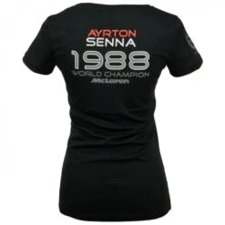 Ayrton Senna Ladies T-Shirt McLaren World Champion 1988 -Dash Racegear Sales AyrtonSennaLadiesT ShirtMcLarenWorldChampion1988 3