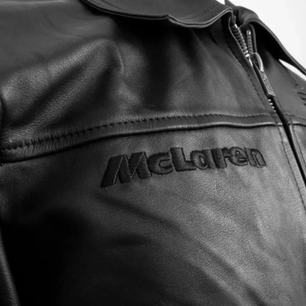 Ayrton Senna McLaren Leather Jacket Three Times World Champion 5 Ayrton Senna McLaren Leather Jacket Three Times World Champion - Image 5