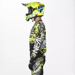 O'Neal Element Jersey Attack Black-HiVis -Dash Racegear Sales O NealElementJerseyAttackBlack HiVis 2