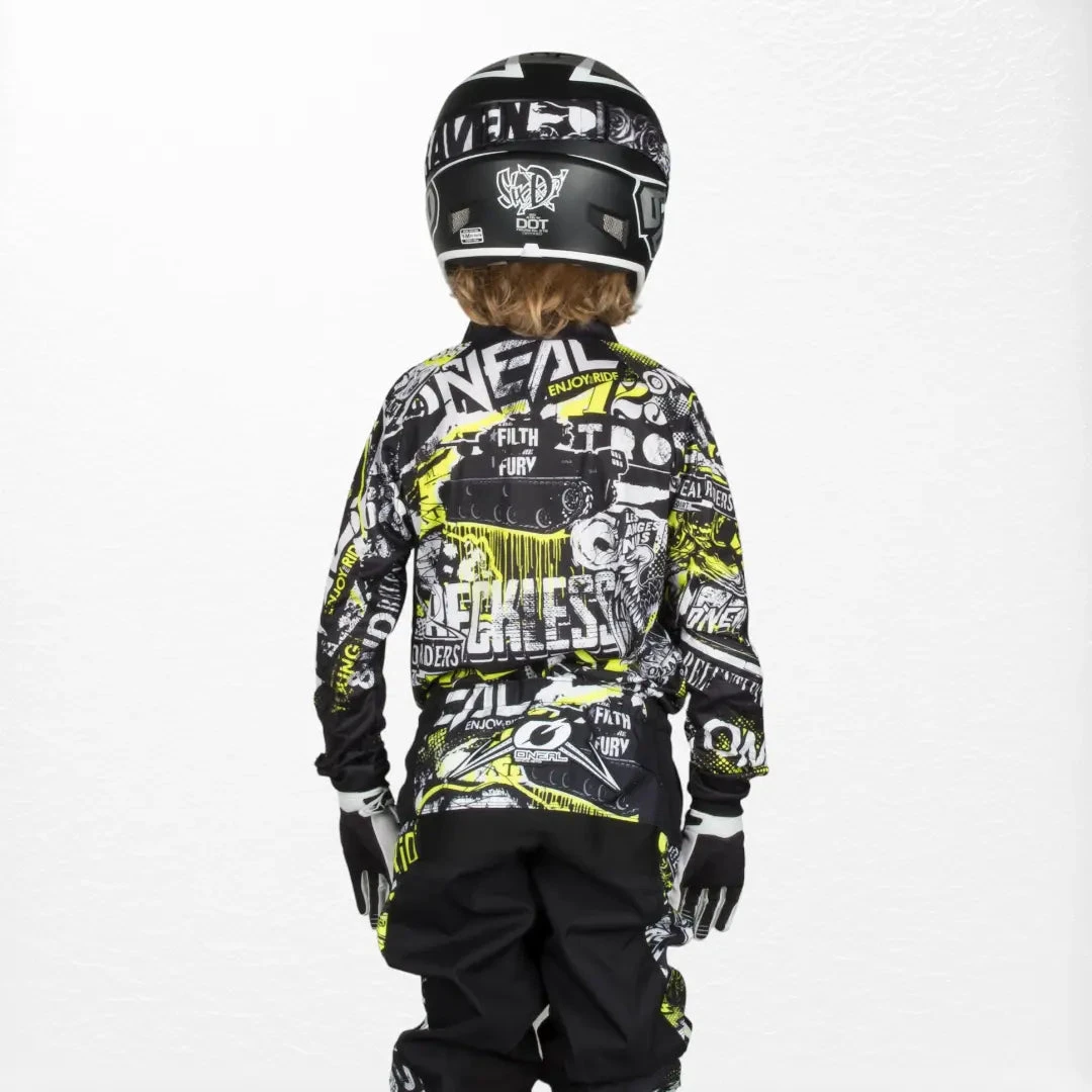 O'Neal Youth Element Jersey Attack Black-HiVIs 4 O'Neal Youth Element Jersey Attack Black-HiVIs - Image 4
