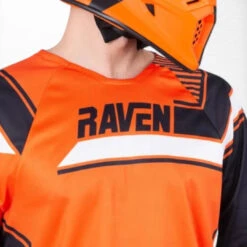 Raven Rival MX Jersey Orange-Black -Dash Racegear Sales RavenRivalMXJerseyOrange Black 4