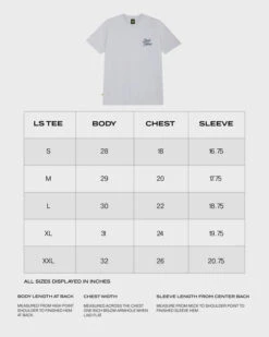 SCRIPT WHITE HEATHER SHORT SLEEVE TEE -Dash Racegear Sales SCRIPTWHITEHEATHERSHORTSLEEVETEE 5