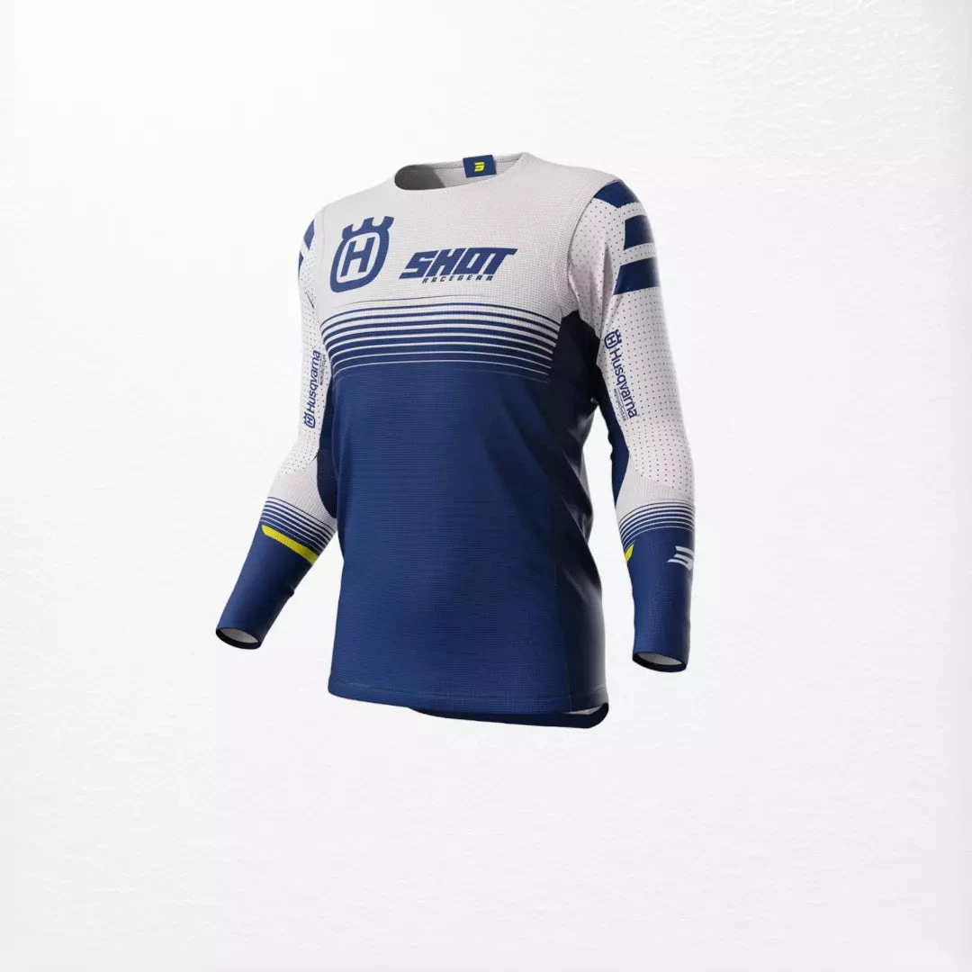 Shot Husqvarna Limited Edition 2023 MX Jersey Blue 1 Shot Husqvarna Limited Edition 2023 MX Jersey Blue